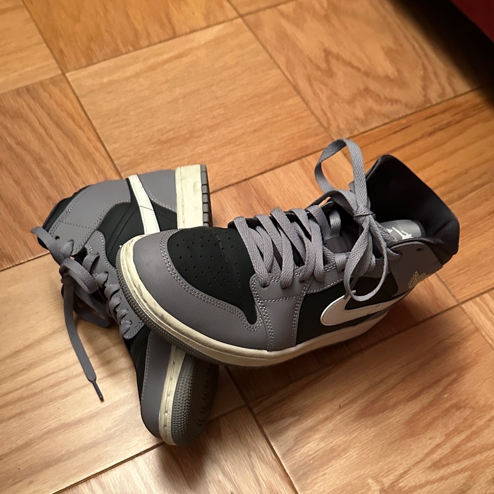 Air Jordan Black and Gray High-Top Sneakers - Picture 8 of 8